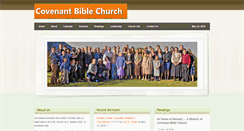 Desktop Screenshot of covenantbiblechurch.com