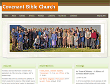 Tablet Screenshot of covenantbiblechurch.com
